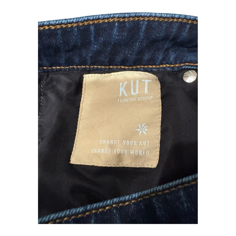 KUT From The Kloth Reese High Rise Ankle Straight Jeans Blue Size 10 - Picture 8 of 9
